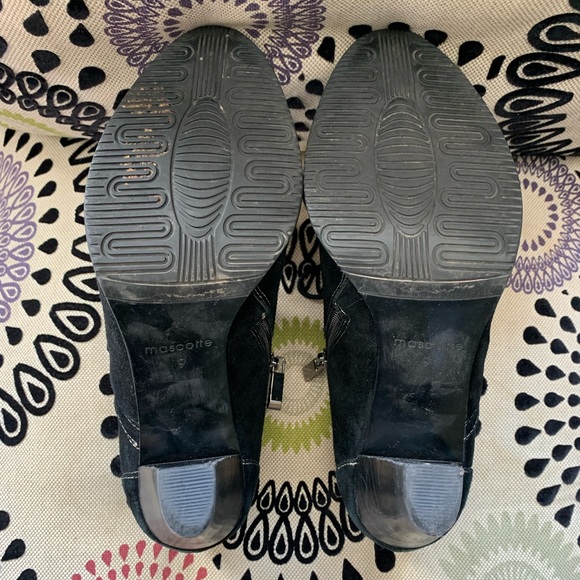 Black Suede, Mascotte, high heeled shoe. Women’s Size 9 - Picture 7 of 7